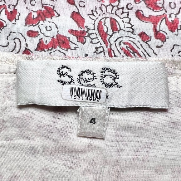 Sea New York Ivette Flutter Sleeve Smocked Midi Dress in Red - Picture 6 of 7